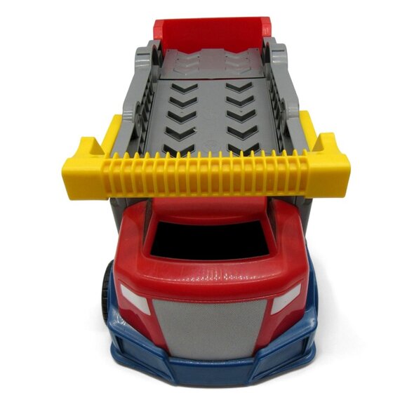 MEGA BLOKS Tiny n Tuff 2005 3 Cars and Vehicle Carrier Transport Truck 16" - Picture 8 of 12